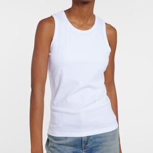 Dorothee Schumacher cotton blend white tank top made in Portugal small